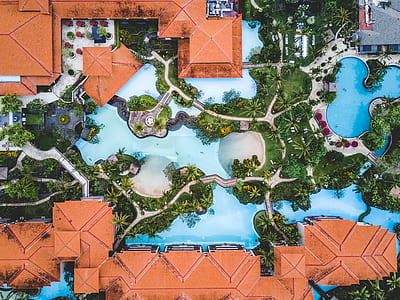 aerial photography of resort thumbnail