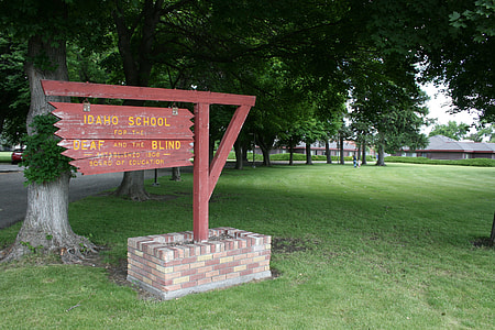 The grounds and some of the dormitories at the ISDB in Gooding, Idaho thumbnail