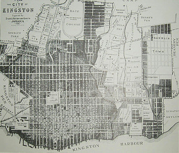 Map of Kingston 1897 in Jamaica thumbnail