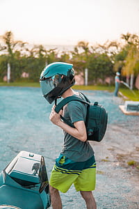 Man Wearing Black Helmet thumbnail