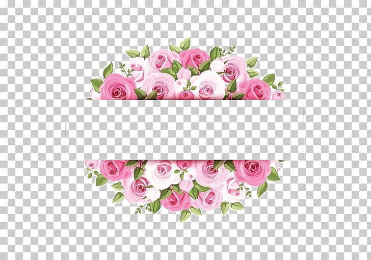 Rose Pink Flower Stock photography, Pink watercolor flower borders, pink rose artworkj PNG clipart