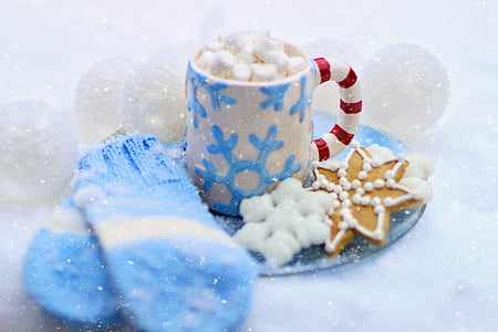 white, blue, and red ceramic mug thumbnail