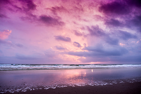 photo of purple sky and body of water thumbnail