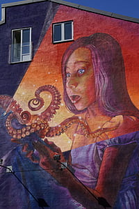 woman and octopus painting thumbnail