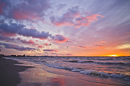 seashore during sunrise thumbnail