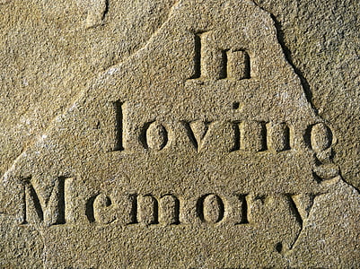 gray concrete with engrave in loving memory thumbnail