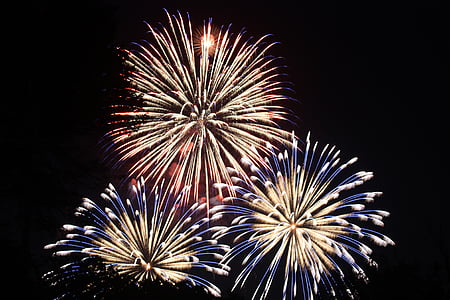 fireworks display during nighttime thumbnail