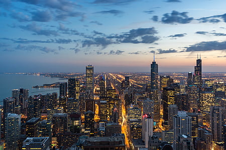 aerial photography of Chicago skyline thumbnail