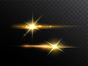 Light Euclidean Line, Light source effect, two yellow LED lights on black and gray check background PNG clipart