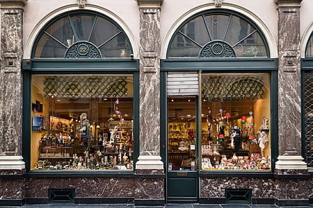 glass windows with green frames thumbnail