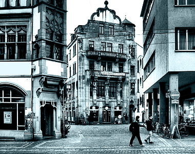 grayscale photography of landmark thumbnail