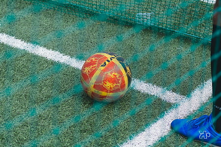 red and yellow soccer ball thumbnail