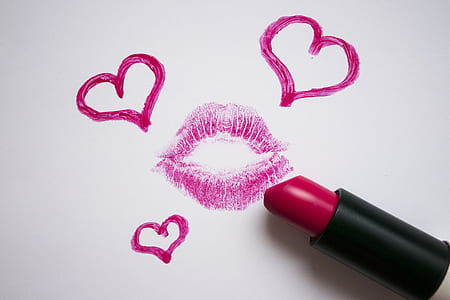 pink lipstick on white surface thumbnail