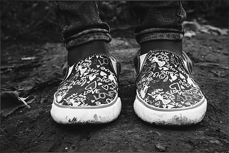 Grayscale Photography of Shoes thumbnail