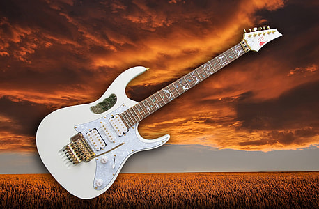 white electric guitar thumbnail