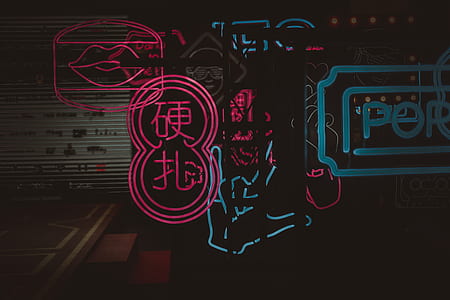 neon signage on wall thumbnail