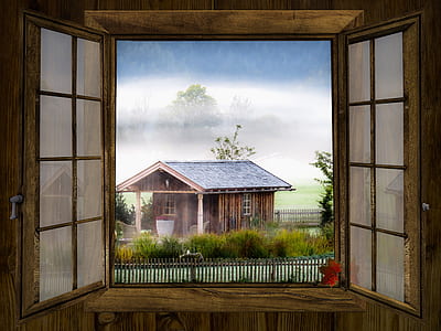 brown wooden house illustration thumbnail