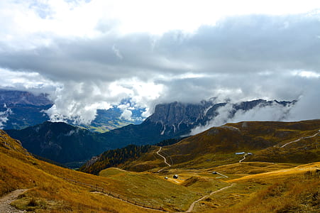 landscape, nature, clouds, summer thumbnail