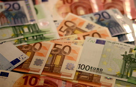 stack of assorted Euro banknotes thumbnail