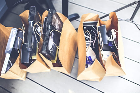 photo of five paper bags on white board thumbnail