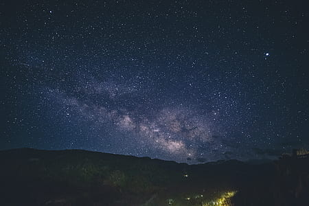 silhouette of mountain under sky with stats thumbnail