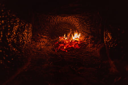 bonfire inside cave thumbnail