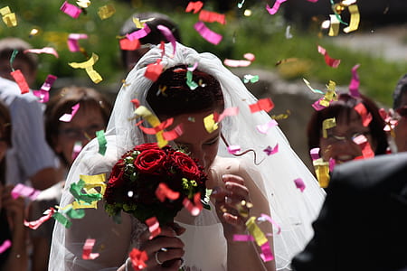 woman wearing wedding dress thumbnail