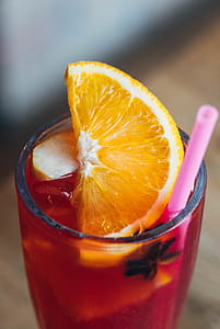 Closeup Photo of Drinking Glass With Sliced Lemon thumbnail