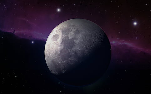 outer space photography of moon thumbnail