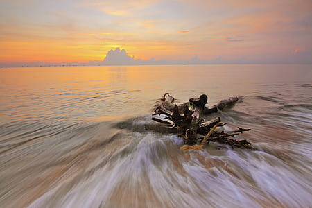sea, dawn, landscape, nature thumbnail