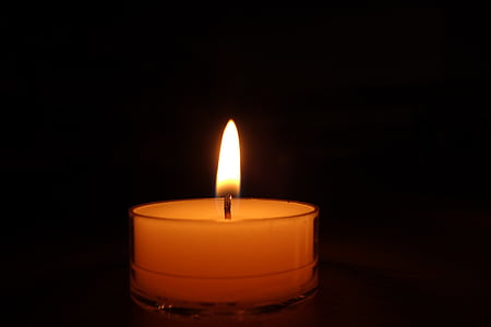 tealight candle with fire thumbnail