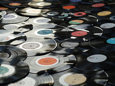 assorted vinyl disc lot thumbnail
