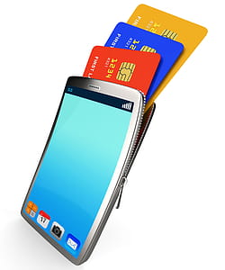 Credit Card Online Represents World Wide Web And Bought thumbnail