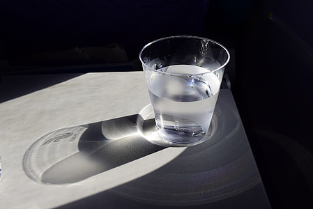 glass cup with water on white panel thumbnail