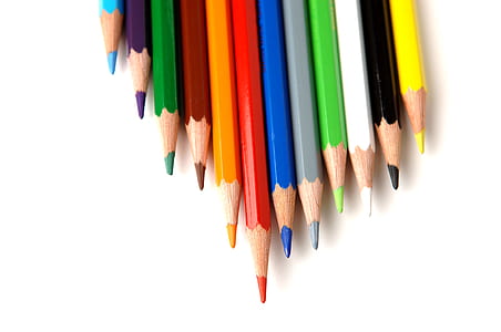 closeup photo of assorted-color pencil lot thumbnail