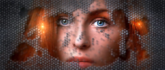 woman in blonde hair digital wallpaper thumbnail