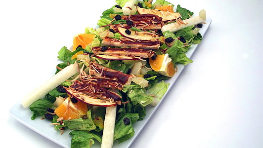 salad fruit with plate thumbnail