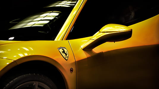 yellow Ferrari car thumbnail