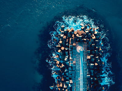 bricks on body of water thumbnail