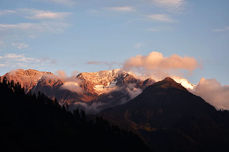 mountains under cloudy sky thumbnail