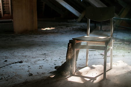 white wooden chair thumbnail