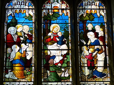 religious stained window illustration thumbnail