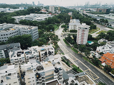 aerial photography of city thumbnail
