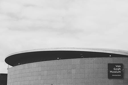 Van Gogh Museum Grayscale Photography thumbnail