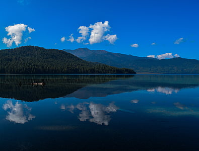 mountains under blue sky thumbnail