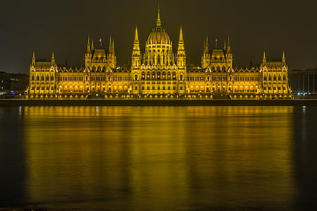 gray concrete wall building photo during night time thumbnail