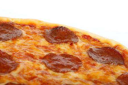 close-up photo of baked pizza thumbnail