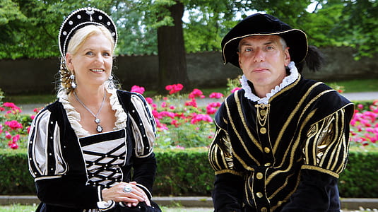 man and woman wearing traditional clothes thumbnail