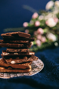 Close up a nut chocolate bar thumbnail