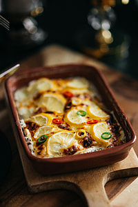 Fish casserole with lemon and herbs thumbnail